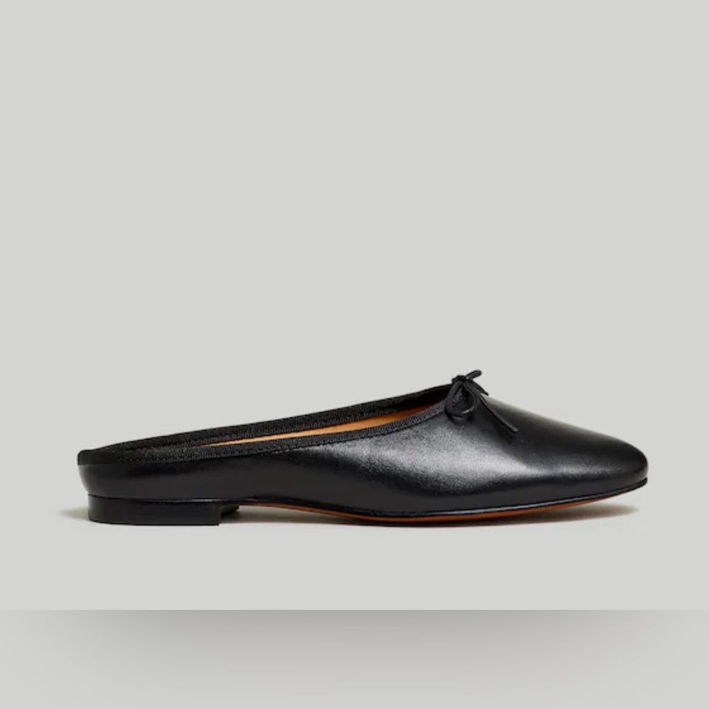 Madewell The April Ballet Flat Mule Classic Black Women's Loafers Size 8.5 - Picture 3 of 14